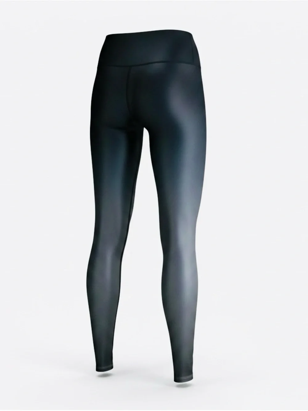 ALO Yoga Black and Charcoal High-Waist Leggings